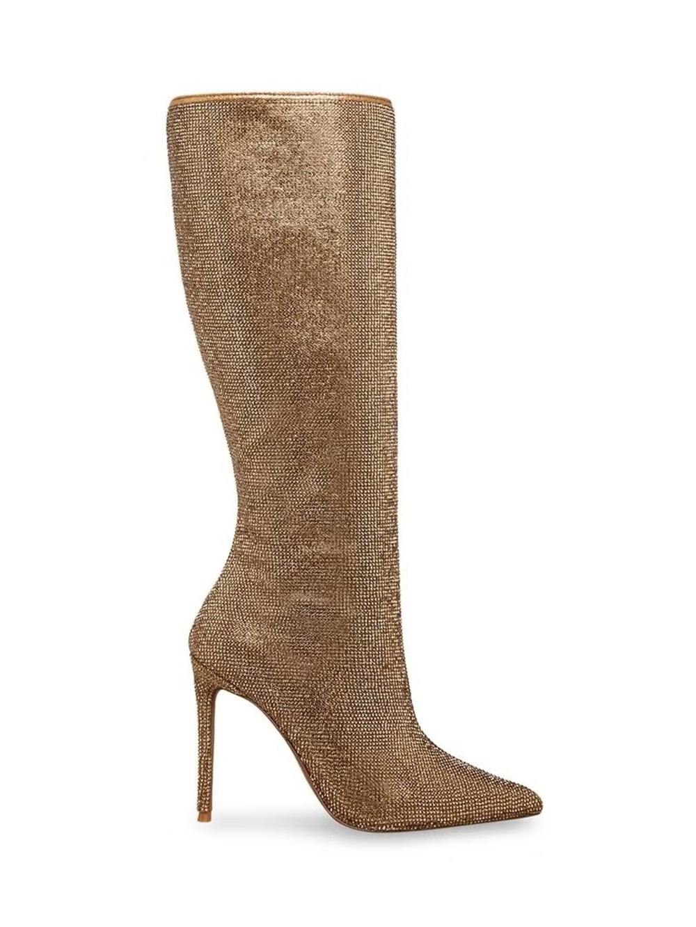 Steve Madden Metallic Gold Knee-High Stiletto Boot